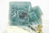 Colorful Cubic Fluorite Crystals with Phantoms - Yaogangxian Mine #215796-1